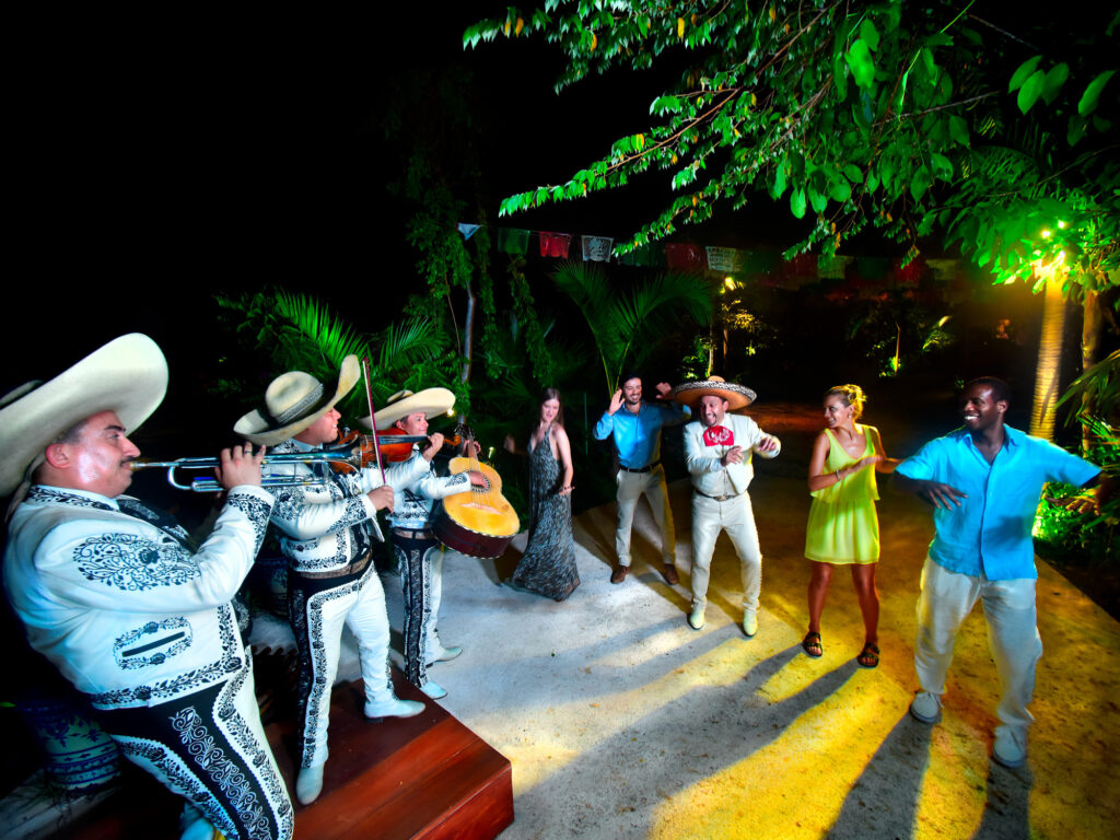 Dancing the night away at Xcaret Xochimilco