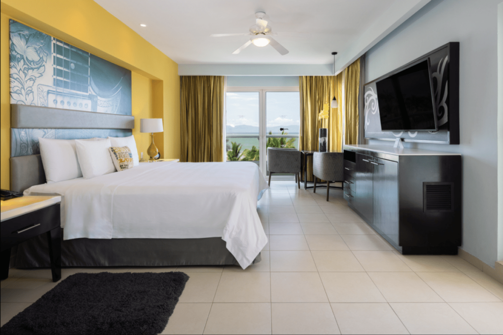 Yellow Suite at the Hard Rock Hotel in Nuevo Vallarta
