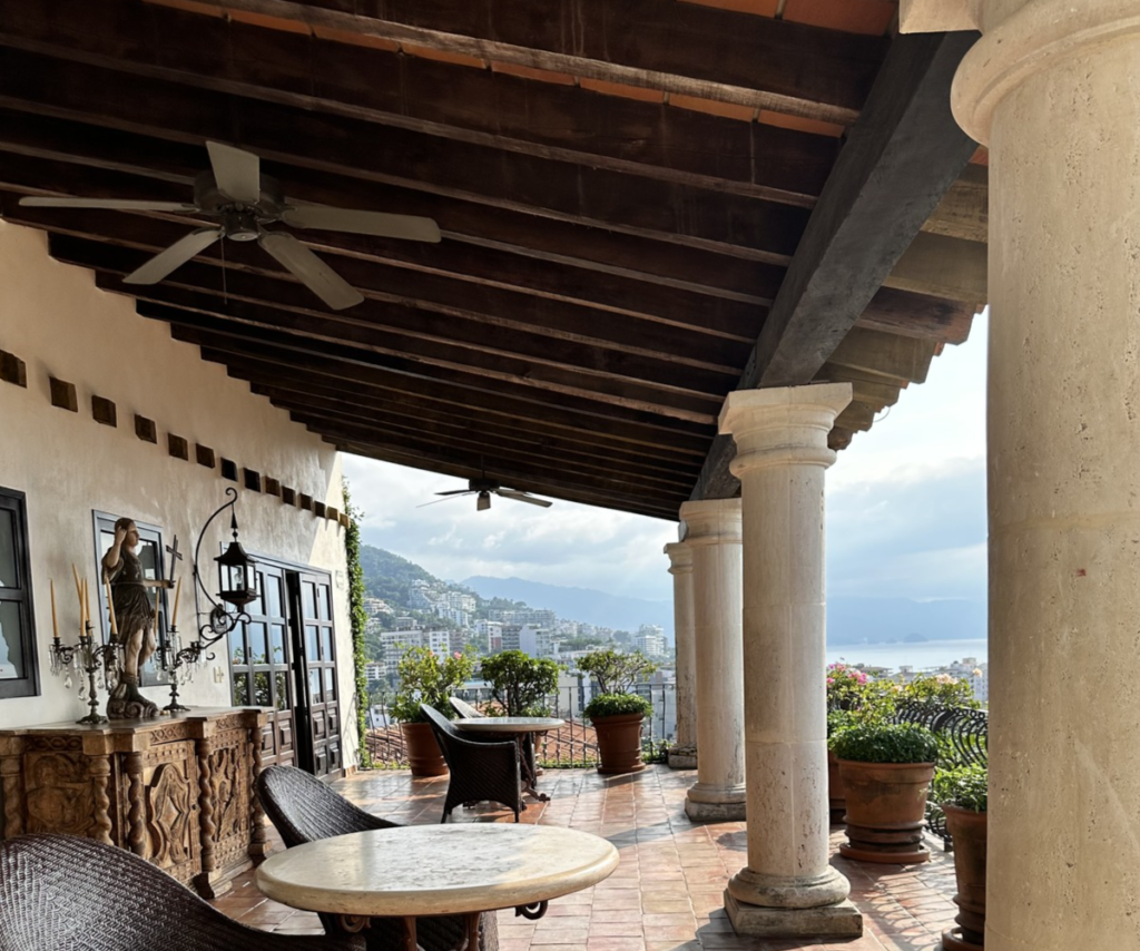 Courtyard view of the San Angel Presidential Suite in Hacienda San Angel