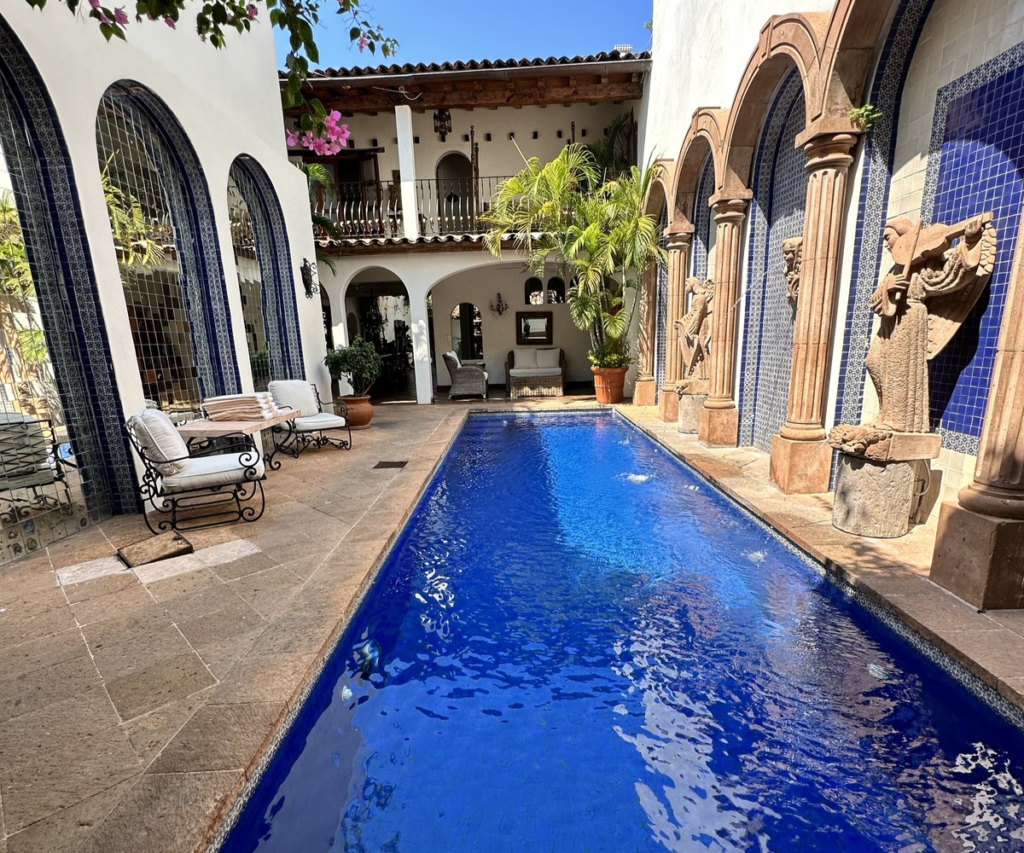 Pool View at Hacienda San Angel in Puerto Vallarta