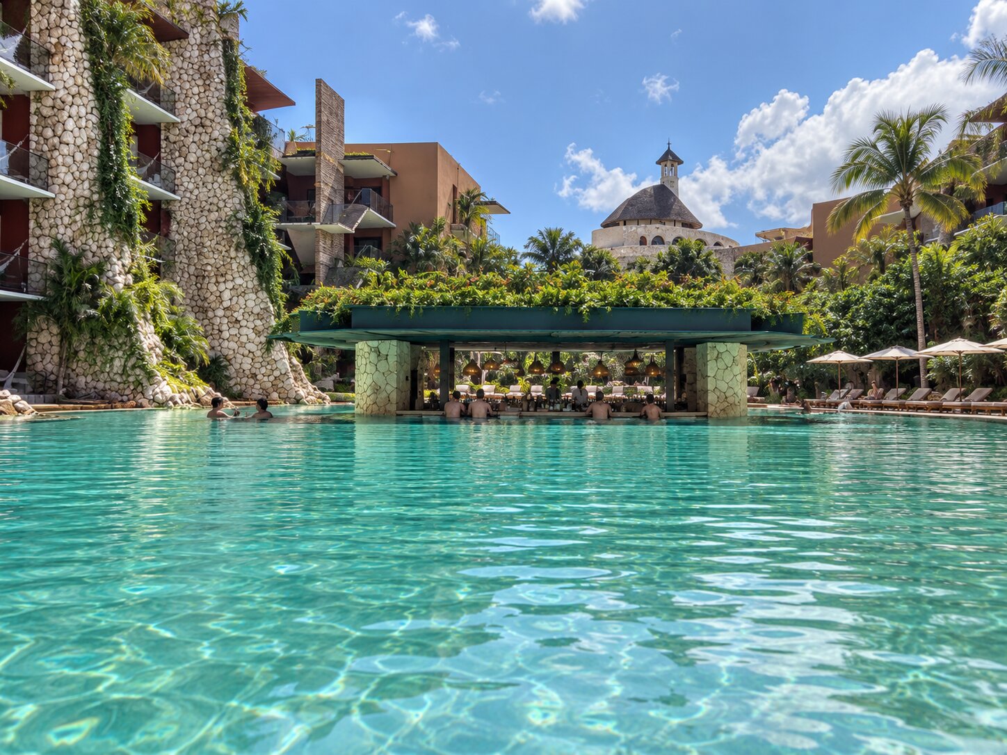Casa Viento Pool Bar at Hotel Xcaret Mexico