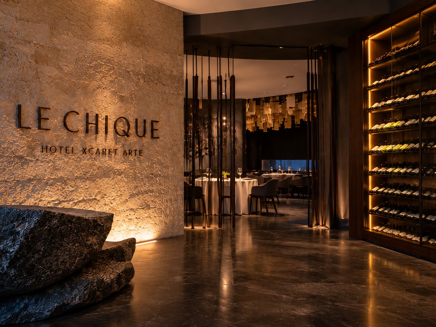 Entrance to Le Chique Restaurant at Hotel Xcaret Arte