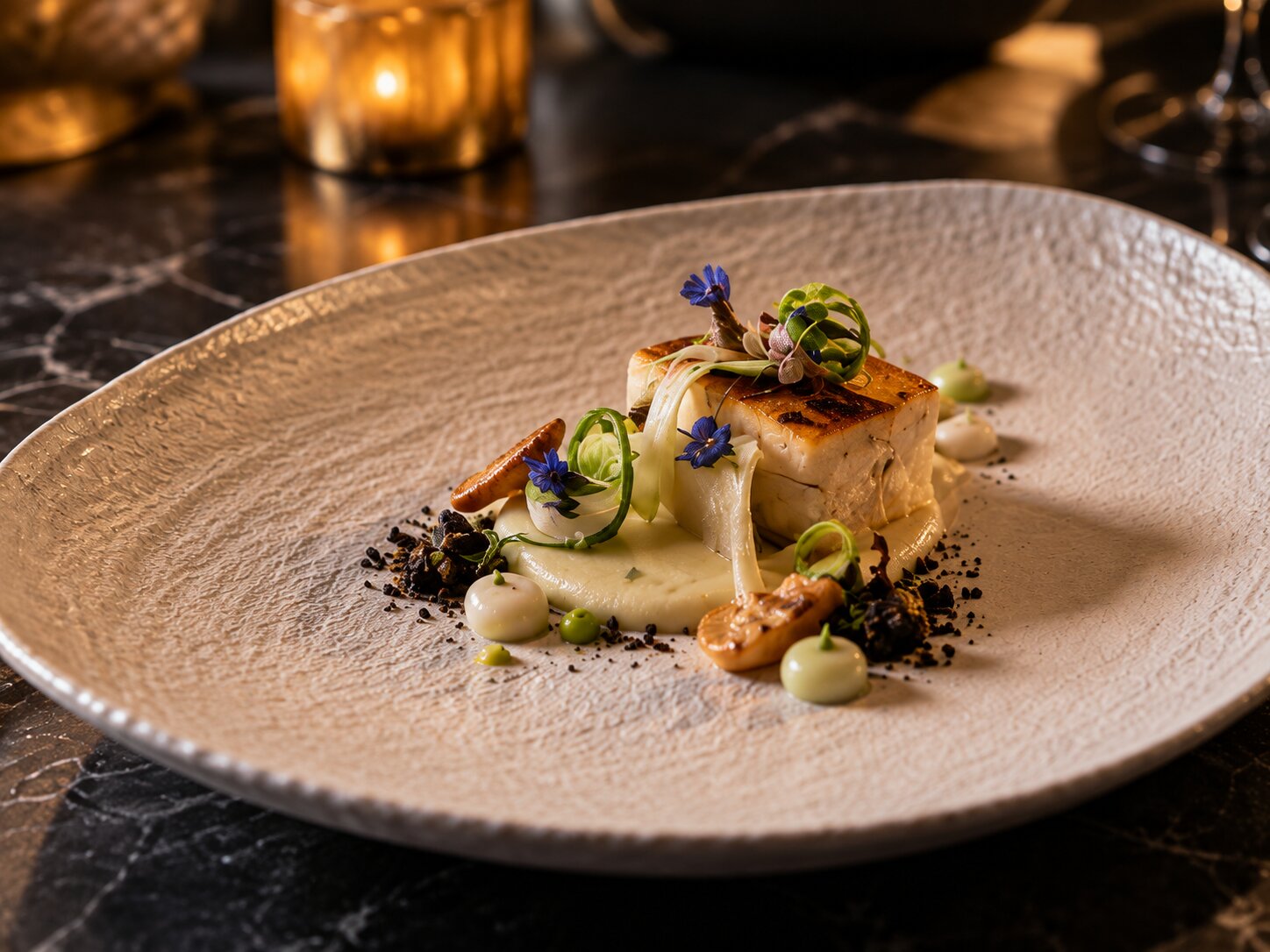 Signature tasting menu dish at Le Chique Restaurant in Hotel Xcaret Arte