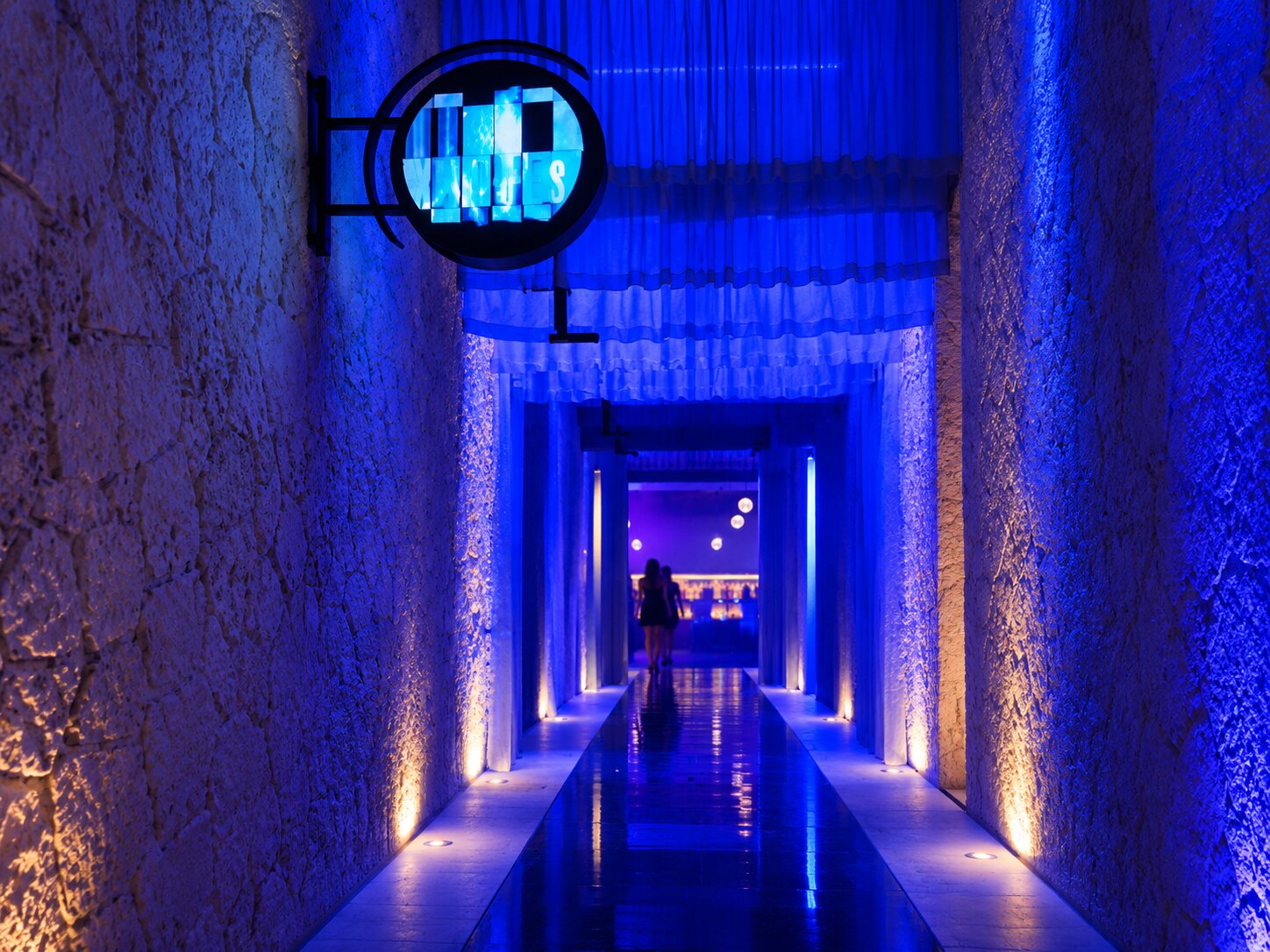 Entrance to Xupes nightclub at Hotel Xcaret Mexico