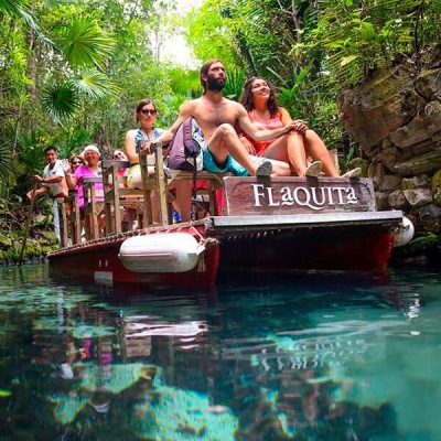 Paradise River at Xcaret Park in Cancun